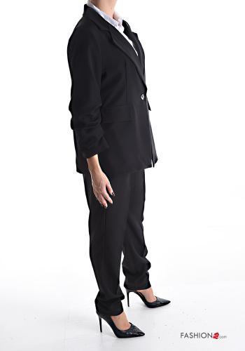 Tailleur con bottoni maniche a tre quarti - ph 3