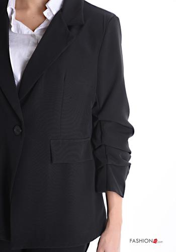 Tailleur con bottoni maniche a tre quarti - ph 4