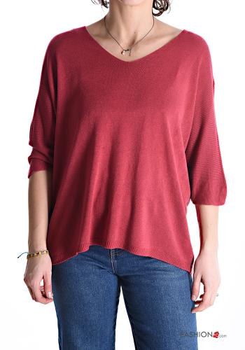 lurex Sweater with v-neck 3/4 sleeve - ph 1