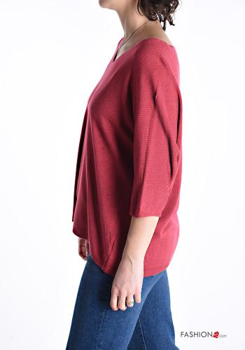 lurex Sweater with v-neck 3/4 sleeve - ph 3