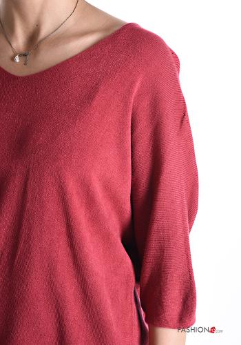 lurex Sweater with v-neck 3/4 sleeve - ph 4