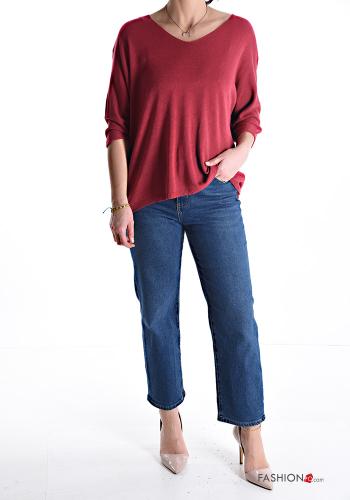 lurex Sweater with v-neck 3/4 sleeve - ph 5