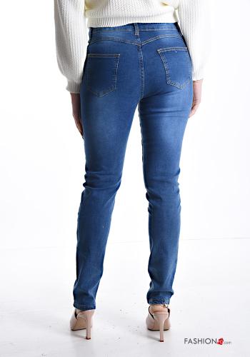 skinny Jeans aus Baumwolle mit Taschen - ph 2
