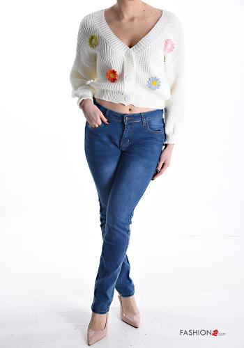 skinny Jeans aus Baumwolle mit Taschen - ph 5