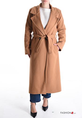 Manteau avec poches avec doublure avec ceinture - ph 1