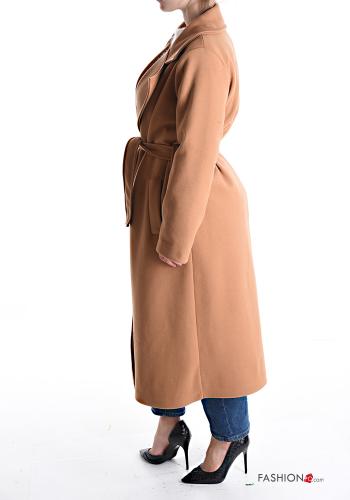 Manteau avec poches avec doublure avec ceinture - ph 3