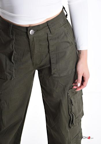 Hose aus Baumwolle mit Taschen - ph 4