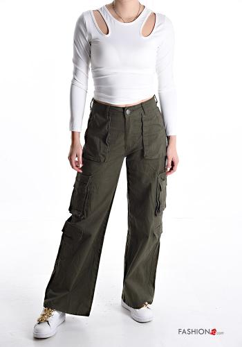 Hose aus Baumwolle mit Taschen - ph 5