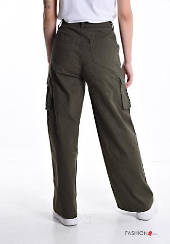 Hose aus Baumwolle mit Taschen mit kordelzug - ph 2