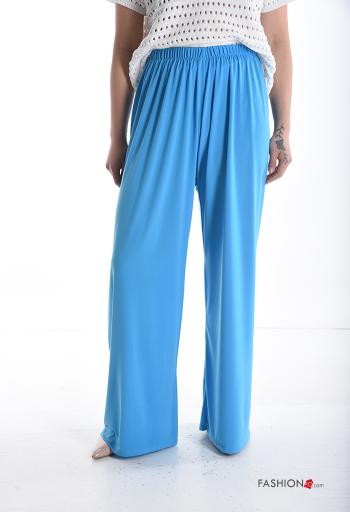 wide leg lange Hose aus Baumwolle mit gummizug - ph 1
