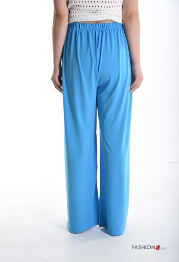 wide leg lange Hose aus Baumwolle mit gummizug - ph 2