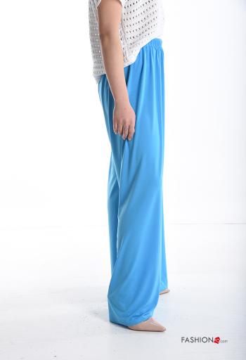 wide leg lange Hose aus Baumwolle mit gummizug - ph 3