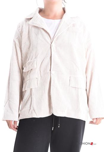 Giacca maniche lunghe con bottoni con fodera - ph 1