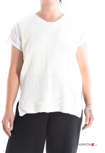 sleeveless Sweater with v-neck