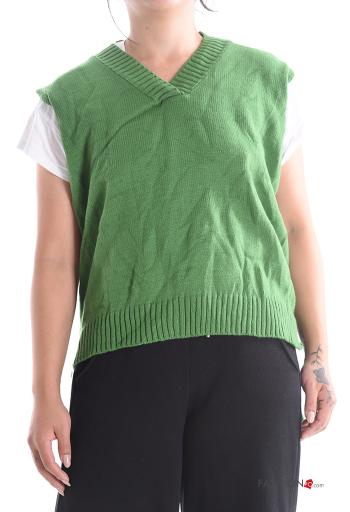 sleeveless Sweater with v-neck - ph 1