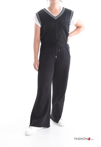 Embroidered sleeveless Sweater with v-neck - ph 5