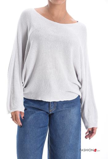 long sleeve crew neck oversized Sweater