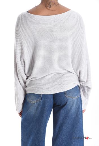 long sleeve crew neck oversized Sweater - ph 2