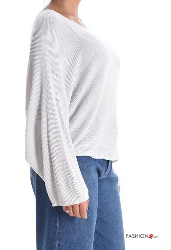 long sleeve crew neck oversized Sweater - ph 3