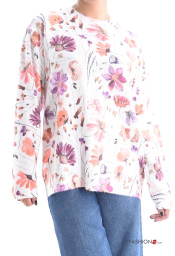 Pull à Imprimé Floral