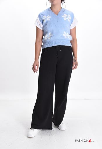 Maglione senza maniche Fantasia floreale scollo a V - ph 5