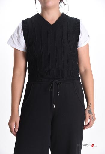 Maglione senza maniche scollo a V - ph 1