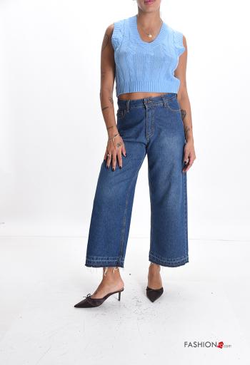 Embroidered sleeveless mini Sweater with v-neck - ph 5