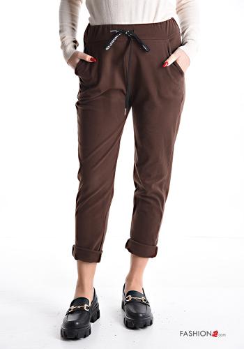 Pantalon de jogging avec coulisse avec poches avec élastique