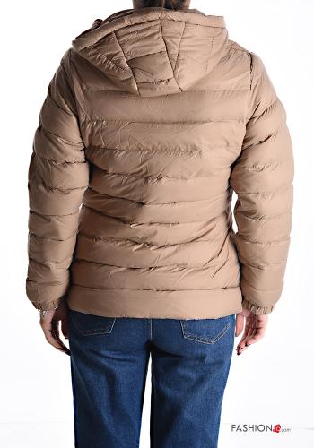 Daunenjacke mit Taschen mit Kapuze mit Reißverschluss - ph 2
