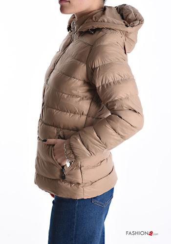 Daunenjacke mit Taschen mit Kapuze mit Reißverschluss - ph 3