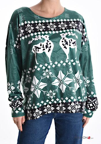 Maglietta a manica lunga Fantasia natalizia