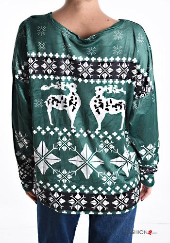 Maglietta a manica lunga Fantasia natalizia - ph 2