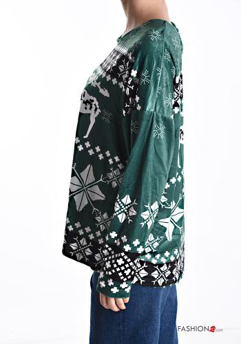 Maglietta a manica lunga Fantasia natalizia - ph 3