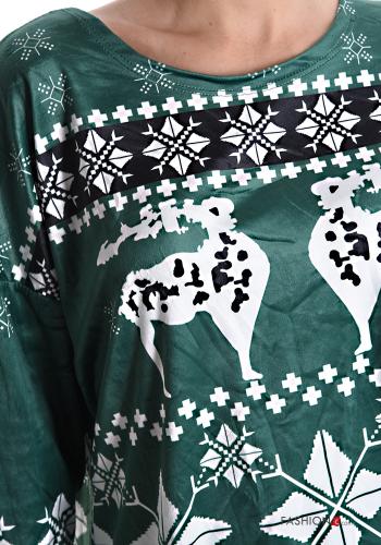 Maglietta a manica lunga Fantasia natalizia - ph 4