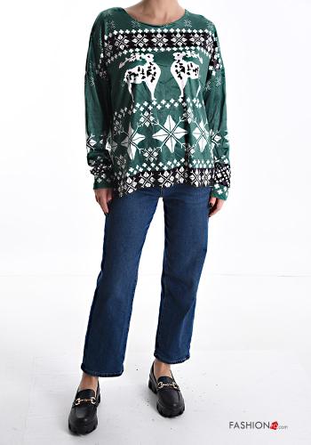 Maglietta a manica lunga Fantasia natalizia - ph 5