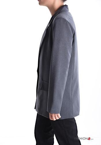 Blazer maniche lunghe con bottoni con fodera - ph 3