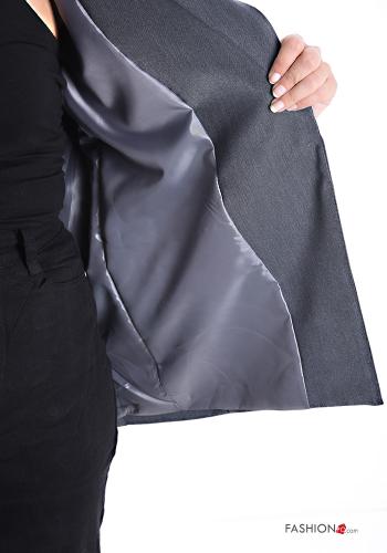 Blazer maniche lunghe con bottoni con fodera - ph 6