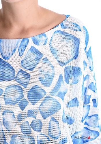 Abstract print long sleeve crew neck Sweater - ph 4