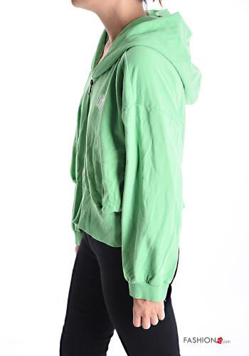 Felpa in Cotone con zip con cappuccio - ph 3