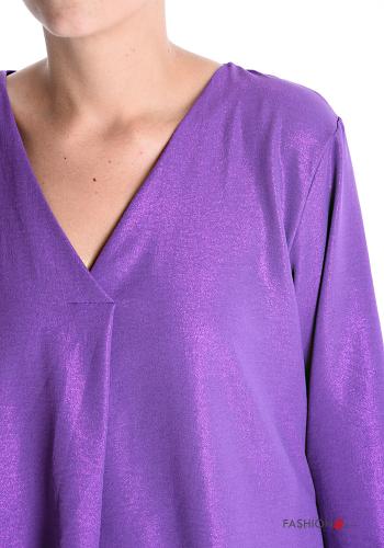 Blouse manches longues à col en V - ph 4
