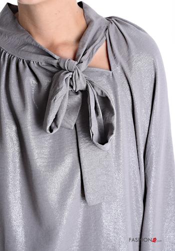 Blusa maniche lunghe con fiocco - ph 4