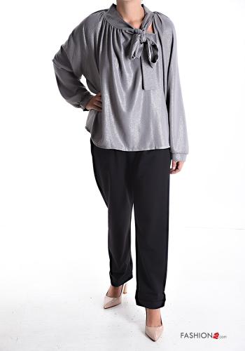Blusa maniche lunghe con fiocco - ph 5
