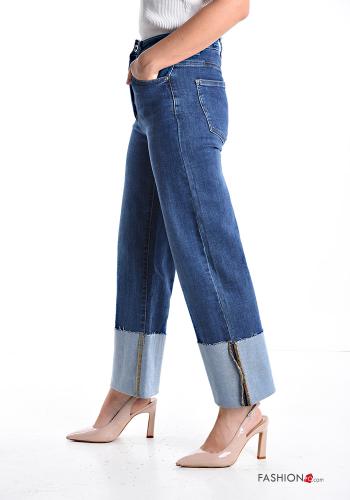 Jeans aus Baumwolle mit Knöpfen mit Reißverschluss mit Taschen - ph 3