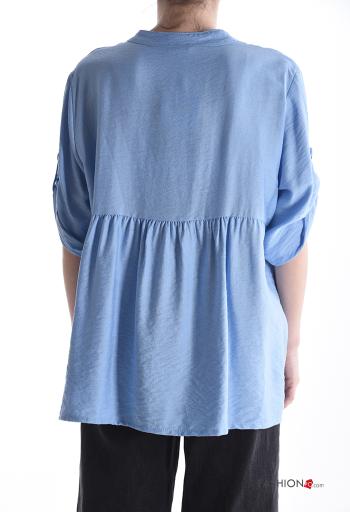 Blusa con bottoni maniche a tre quarti - ph 2