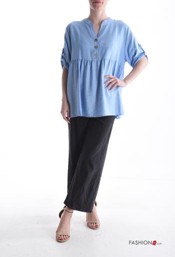 Blusa con bottoni maniche a tre quarti - ph 5