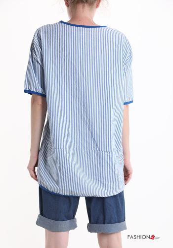 Blusa in Cotone Fantasia righe - ph 2