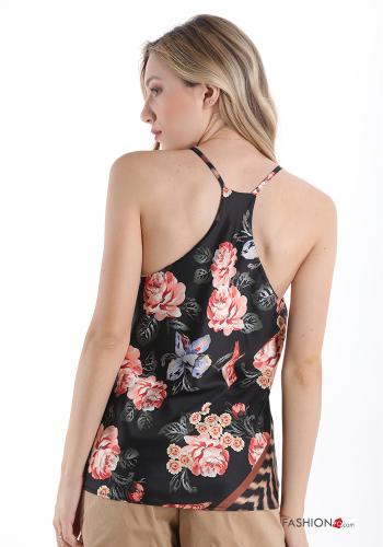 Tank-Top  v-neck Floral print - ph 2