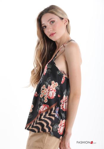 Tank-Top  v-neck Floral print - ph 3