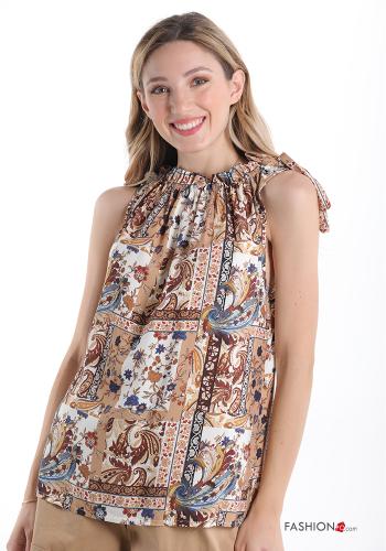 Canotta  con fiocco Fantasia jacquard - ph 1