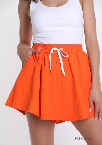 Pantaloncino Short in Cotone  con tasche con fiocco - ph 4